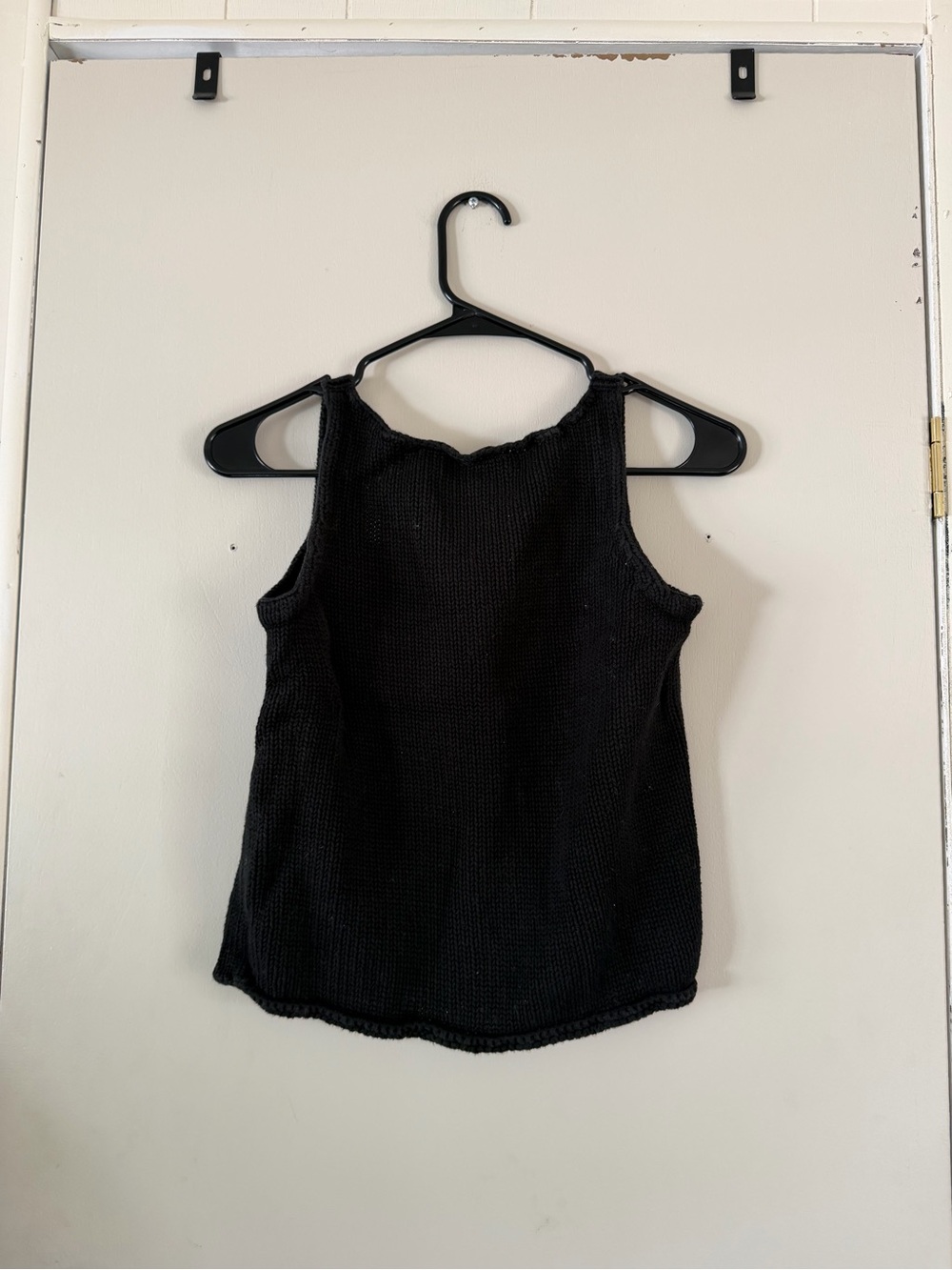 Women’s Black Knit Tank Top - Classic Sleeveless Knit